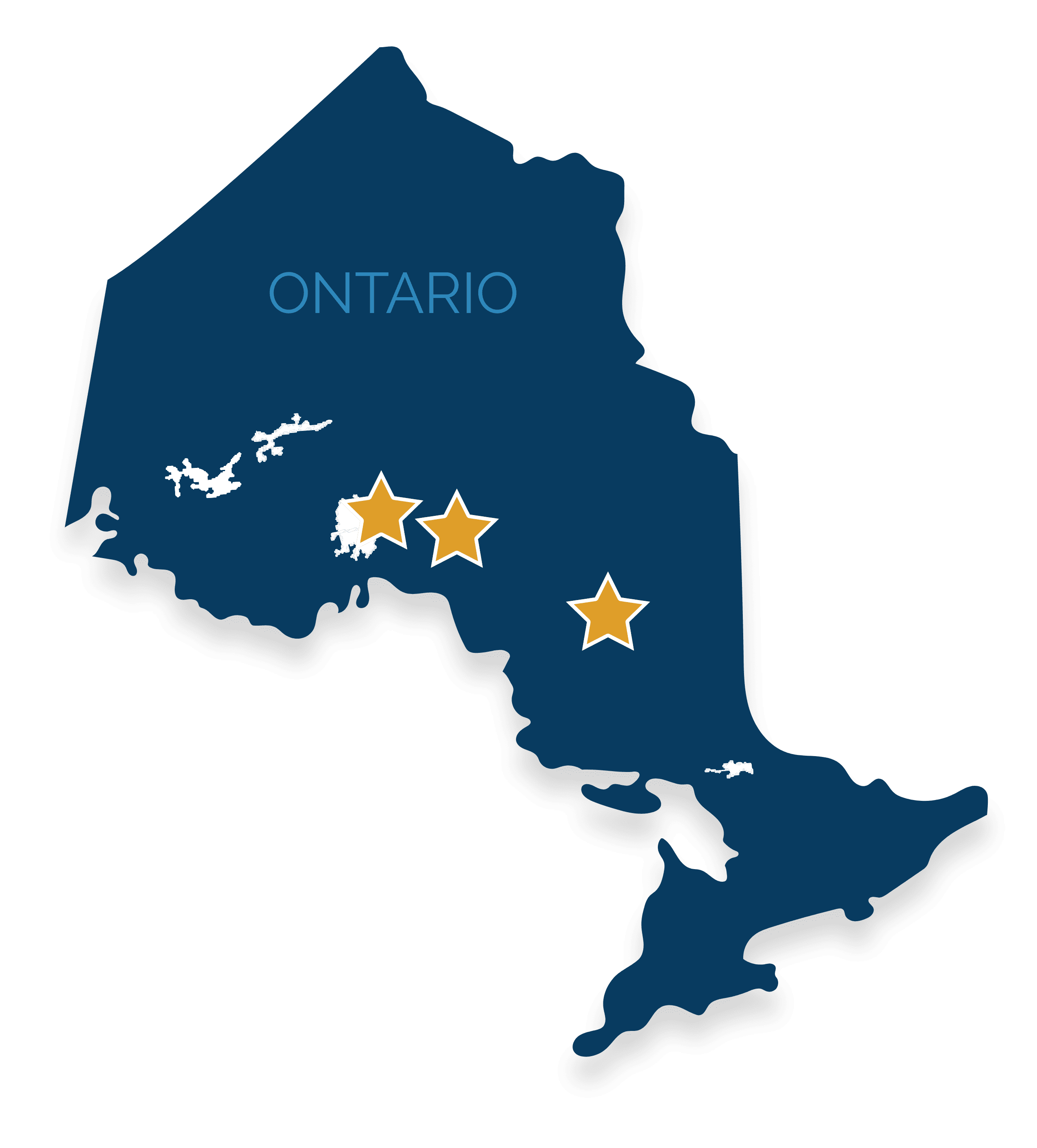 Map for Bluejay Gold project in Ontario